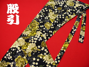 義若オリジナル股引き 金彩唐獅子牡丹と桜吹雪